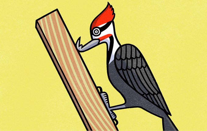 樹に樹脂を注入して、見た目そのままにメッチャ固い材料ができました、というコラムの絵。 