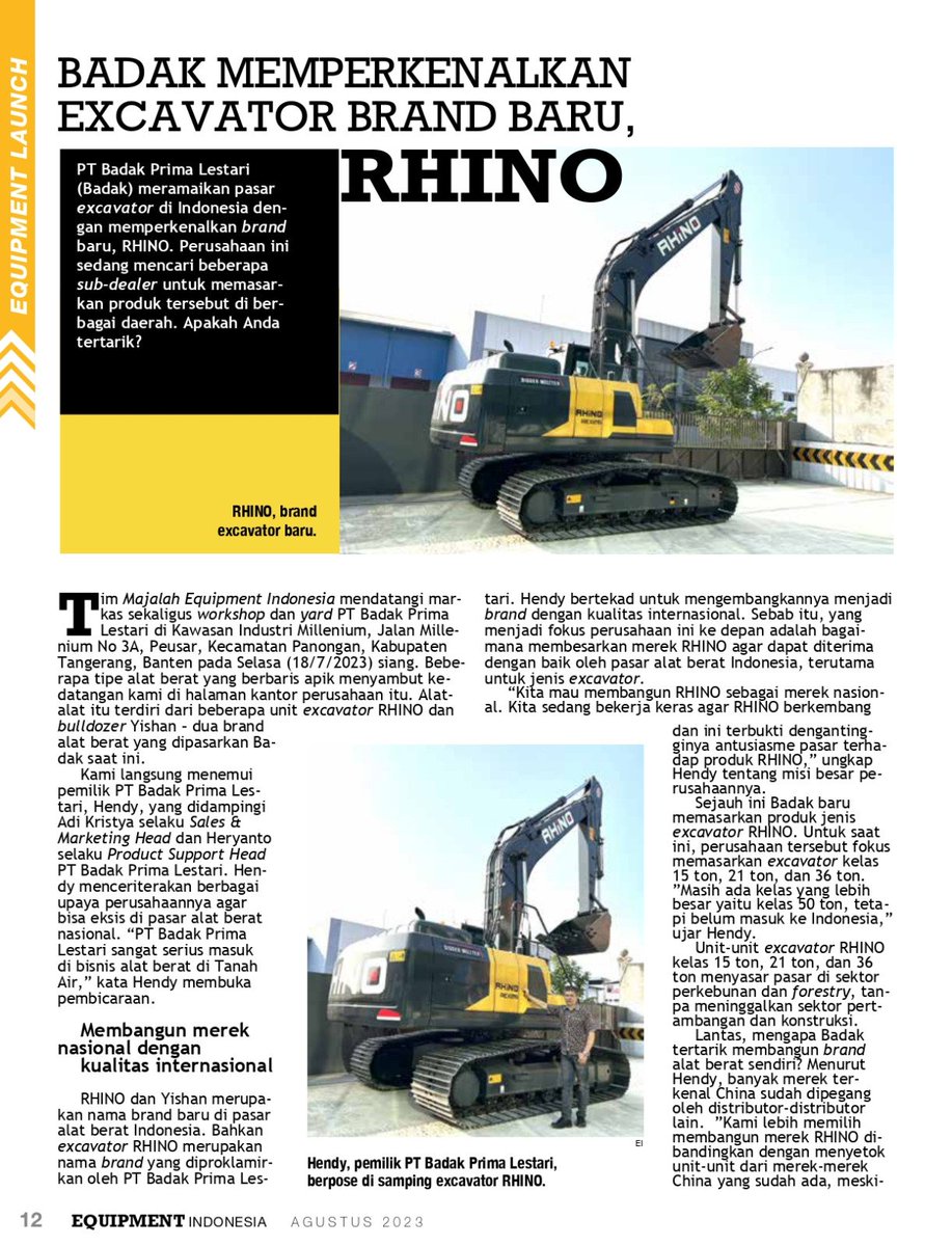 dedist1981's tweet photo. RHINO MACHINERY INDONESIA https://t.co/jWEQwx7jqj