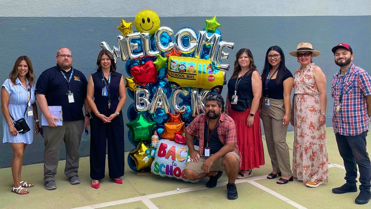 Our #MTVEagles Support Team had a great 1st day of School with students and staff. #TeamBCSD
