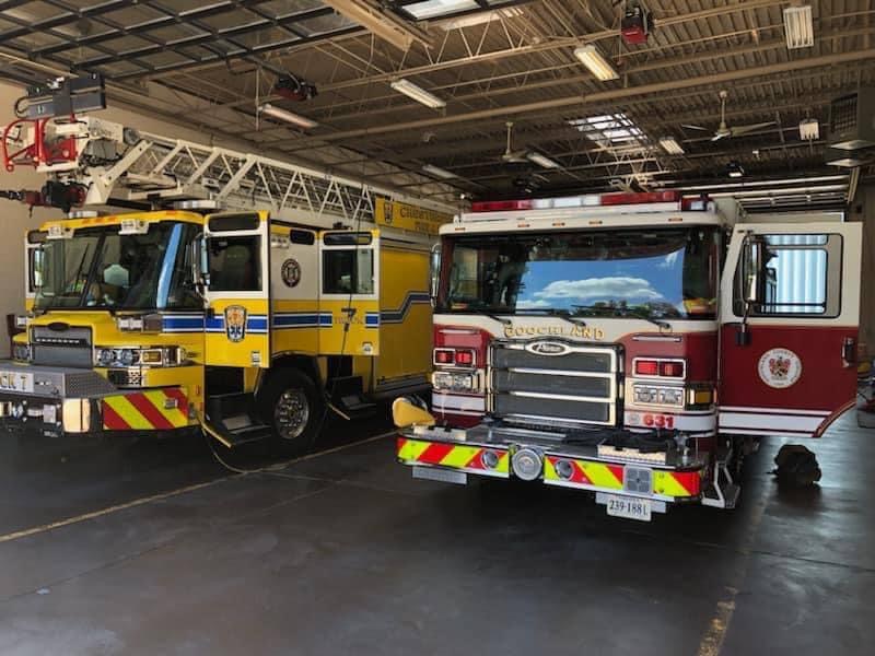 GoochlandGovtVA's tweet photo. Today, August 16th, multiple units from Goochland County Fire-Rescue had the honor to assist our neighbor @ChesterfieldVA with coverage on a difficult day to allow Chesterfield County Fire and EMS crews the ability to attend the funeral of Captain Jason Ware. #OneRegionRVA https://t.co/FgflUyN2qK