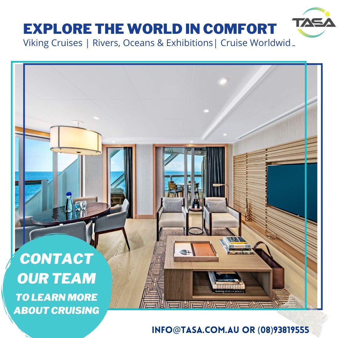 🚢 Set Sail in Luxury with TASA &amp; Viking Cruises! ✨

Discover the world in style with lavish cabins on rivers, oceans, and exotic expeditions. Your dream voyage awaits – contact us now for details and booking.

 ☎️ 1800 33 44 23 
📧 info@tasa.com.au 

#Cruising #Travel