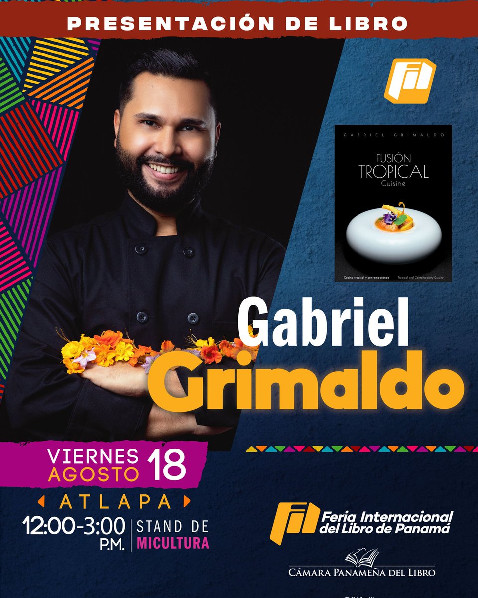 gabogrimaldo's tweet photo. Hoy inicia la Feria Internacional del Libro de Panamá 2023, los espero este 18 de agosto en el stand de #MiCultura en Atlapa, para que puedan adquirir mi libro firmado y con regalitos incluídos. #FILPanama #FIL23 #Atlapa https://t.co/Fx4uznpNy9