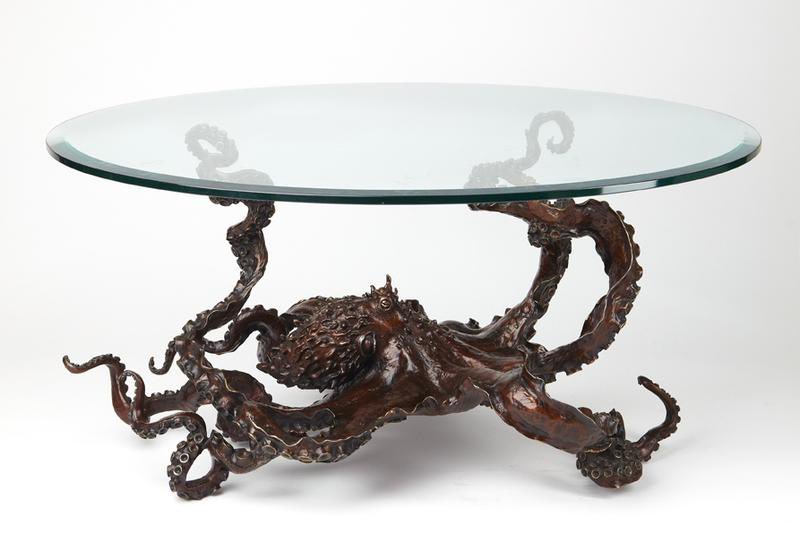 bronze4u's tweet photo. ‘CEPHALOPOD’ My bronze of a Giant Pacific Octopus. Table or sculpture versions, in a limited edition. https://t.co/SwpEFk6B7t