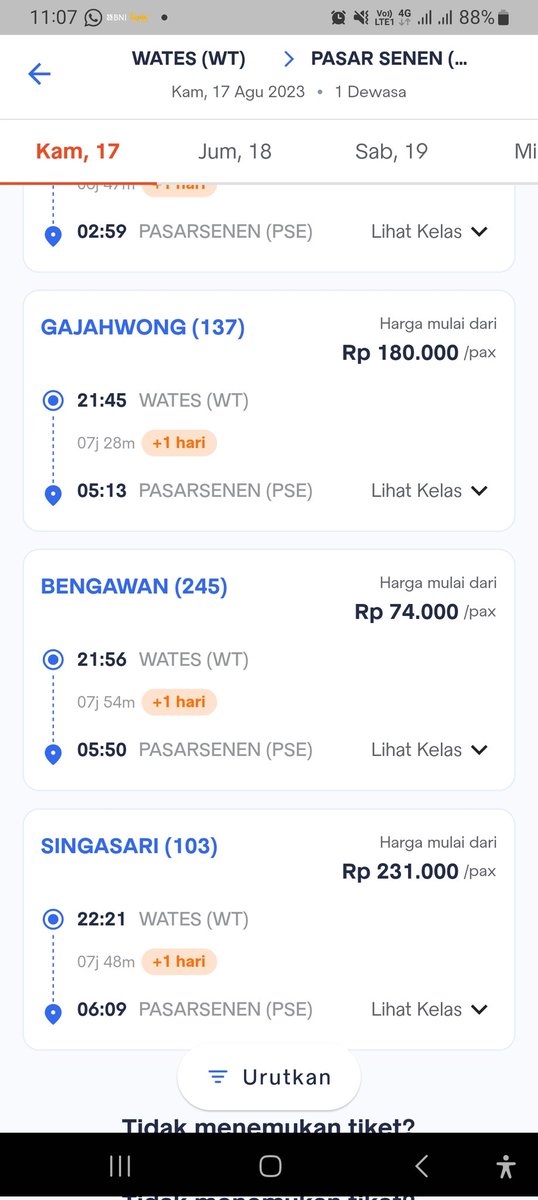 DidikFatma's tweet photo. @KAI121 membedakan tiket habis dan tersedia gimana ya... https://t.co/ILmytXAG59
