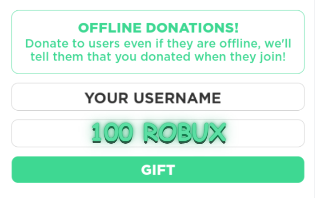 Working on a roblox donation place that tells who donated through