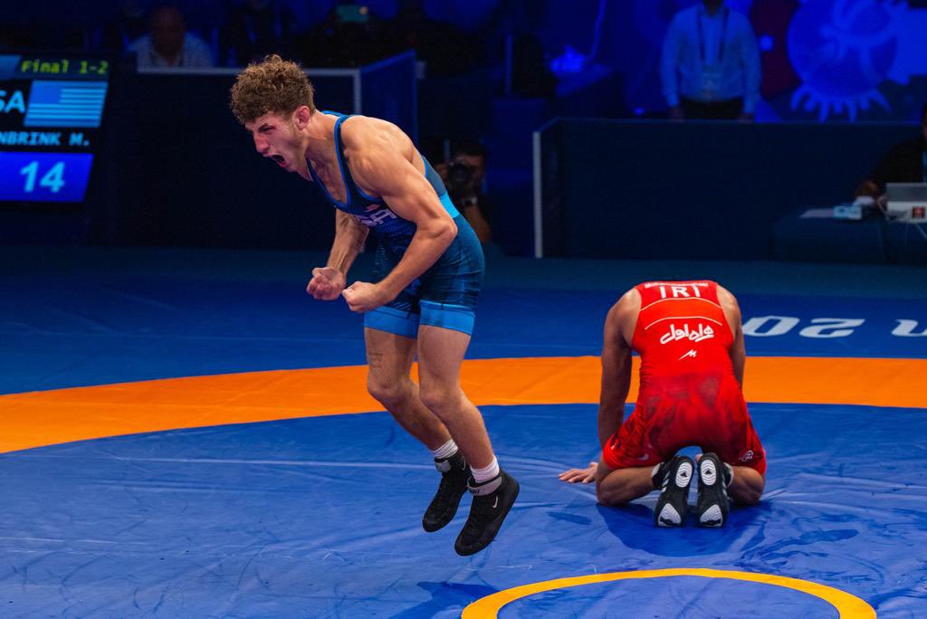 Mitch_Mes's tweet image. 74kg World Champion 

•

a simple thank you cannot express the amount of gratitude i have for awa, penn state, nlwc, my coaches and mentors, my family, my teammates and friends, and most importantly, God. i love you all so much. thank you ❤️🐆🇺🇸