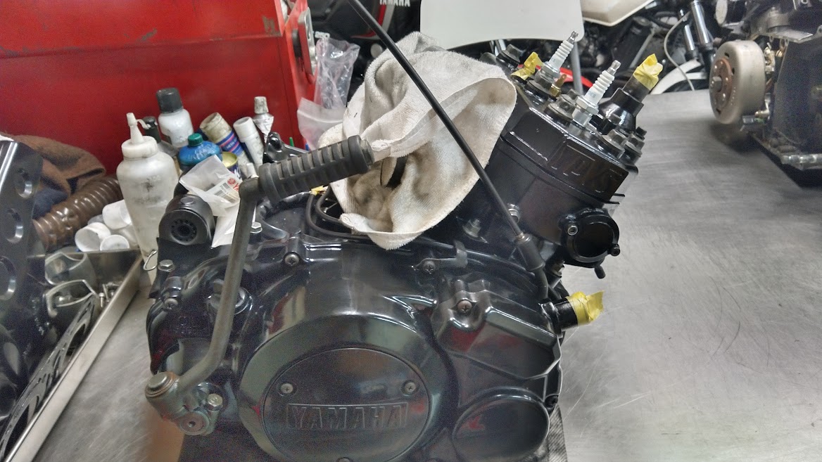 RZ250Rエンジン。 1個完成したから、次に取り掛かります。 #RZ250R