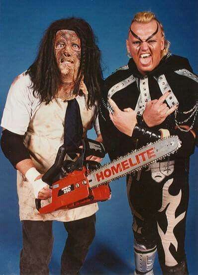 IamNotoriousPIG's tweet photo. @OsheaJacksonJr Well considering that Leather Face was also a full time roster member in Japan at one point… https://t.co/xiZSCriw9S