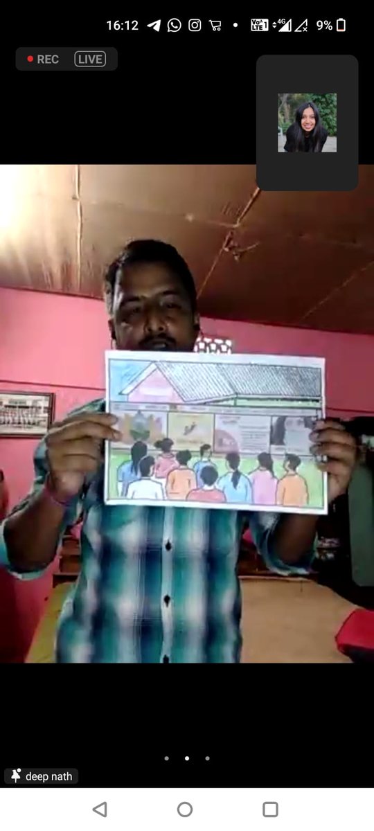 cini_india's tweet photo. Celebrating ways #YouthLead ! Deepaloy Nath, Gram Panchayat Coordinator, Cachar #Assam under #SpecialCellandCommunityApproach performed a moving story recital on awareness on #GBV through artworks at the #BaateinUnlocked Youth Festival @USAID_MOMENTUM @Jhpiego #MOMENTUM4Youth https://t.co/fbfpxFq8ue