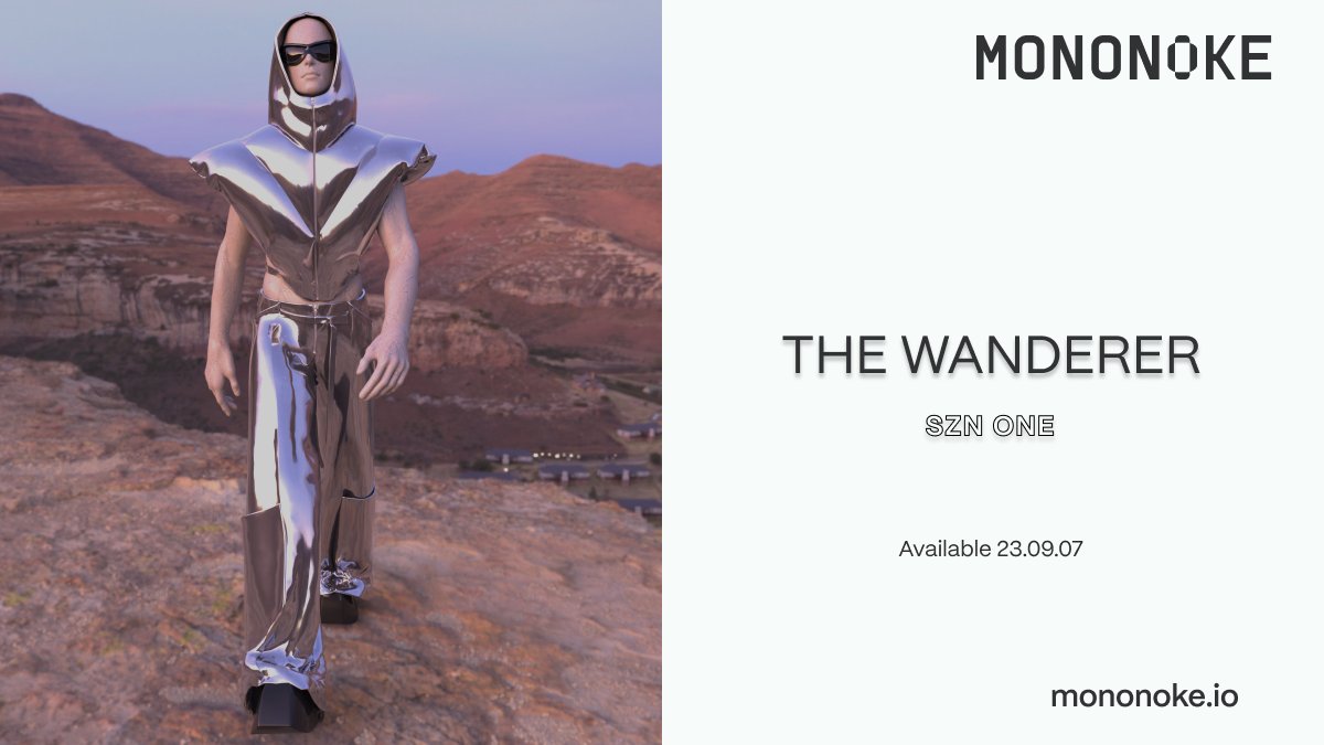 Mononoke_io's tweet photo. 🌟NEW COLLECTION🌟
Mononoke presents THE WANDERER COLLECTION—SZN ONE.
4X Looks.
Stay tuned for announcements on how you can try on these looks! 📸
#DigitalFashion #NFTCommunity #DigitalArt #MononokeCollection https://t.co/ctOk30YlOS