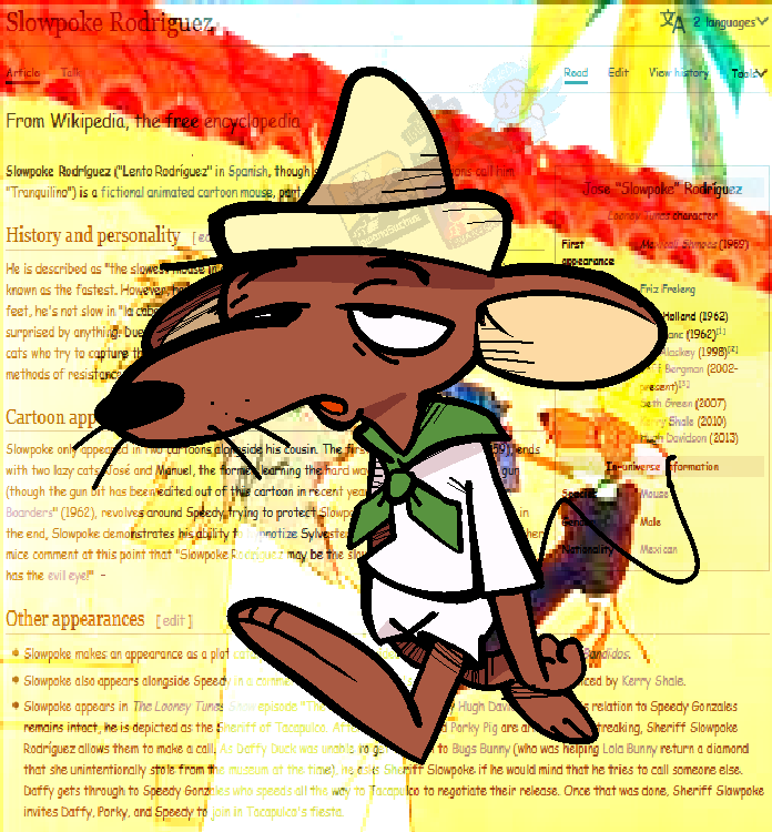 ReptileDoodler's tweet photo. slowpoke rodriguez, the slowest mouse in mexico
#art #digitalartwork #slowpokerodriguez #looneytunes #looneytunesfanart https://t.co/pckfpaOskF