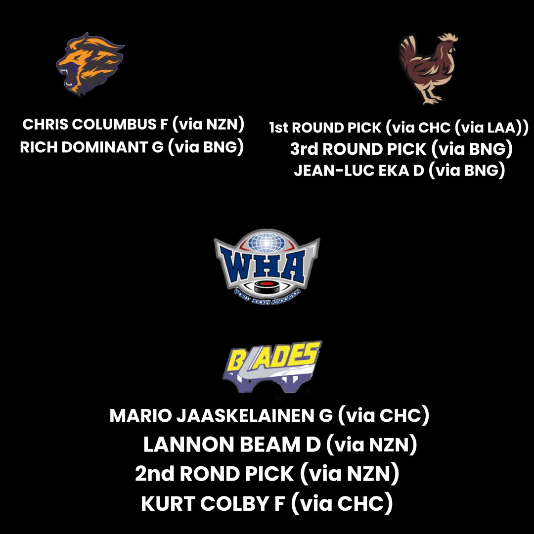 WHAhockeynews's tweet photo. TRADE ALERT! 3 way Trade. https://t.co/Ah14RGkXv5