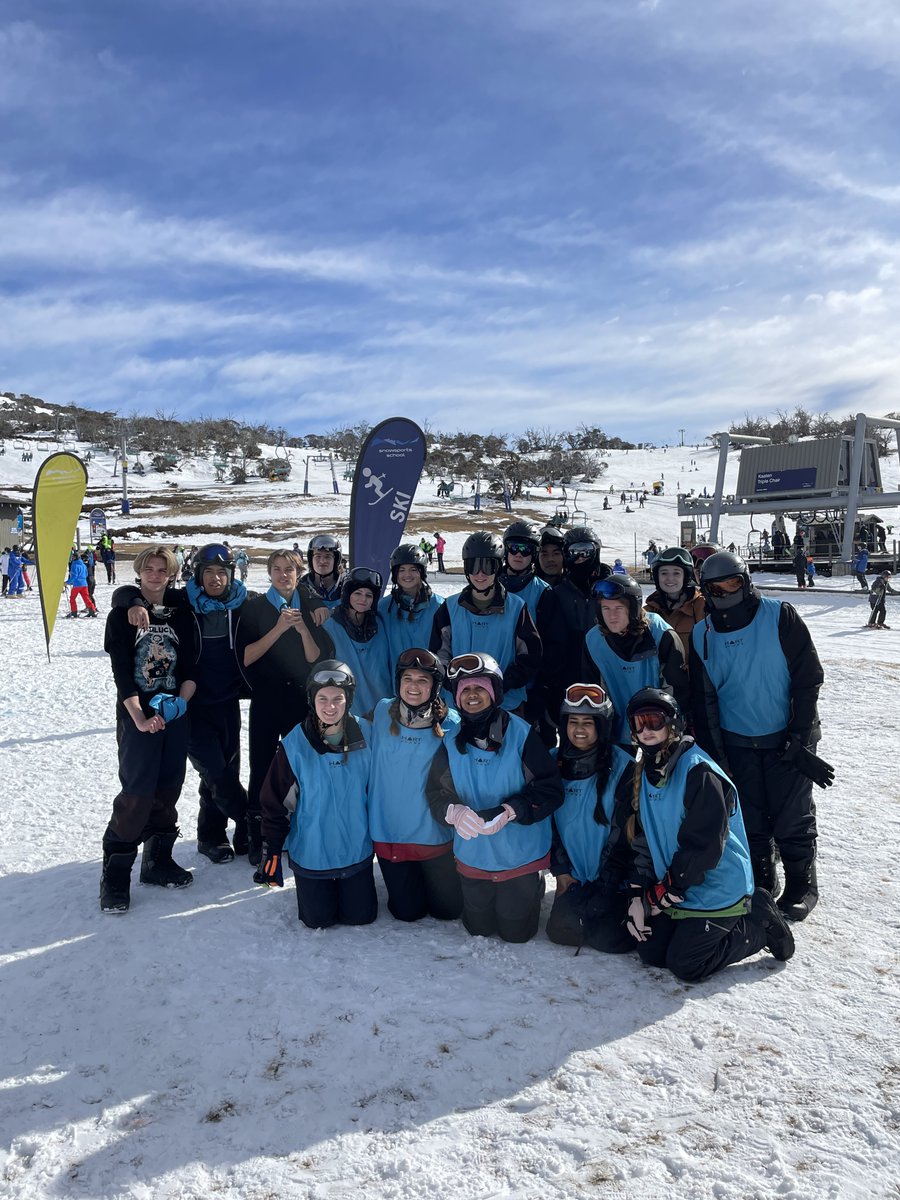 emhs8584's tweet photo. Day 1 of Elizabeth Macarthur High School's Snow Camp 2023. 
The sun is shining, and we are all ready for lessons. https://t.co/HPzws7oEeX