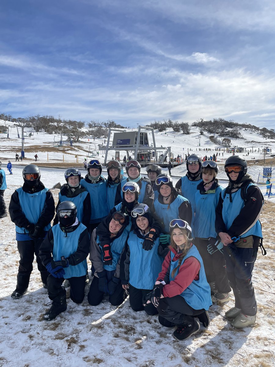 emhs8584's tweet photo. Day 1 of Elizabeth Macarthur High School's Snow Camp 2023. 
The sun is shining, and we are all ready for lessons. https://t.co/HPzws7oEeX