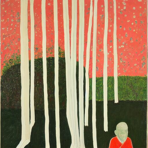 Sold 
«Stucco work» «Enlightened»
«Stroll» «Waif»
<a href="/lilyillo/">lilyillo</a> Thanks for the attention to my art, and for the incentive to keep creating❤️‍🔥
This is my favorite version of MJv2, I tried different samplers and AI builds, but for some reason for texture and depth I decided on this one