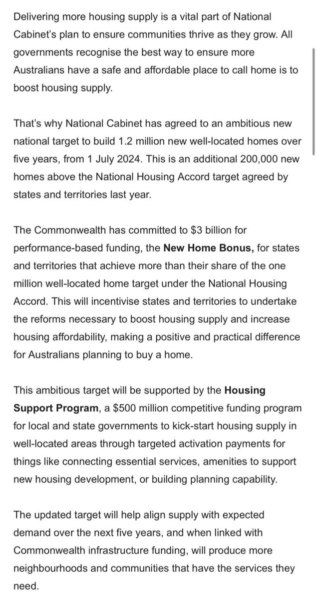 “Well-located” homes.

‘National Planning Reform Blueprint’ sounds like something out of UtopiaABC. Straight from the Department of BuildFuckAll. I cant see any rapid - build public housing in the National Cabinet announcement —-anyone? #auspol