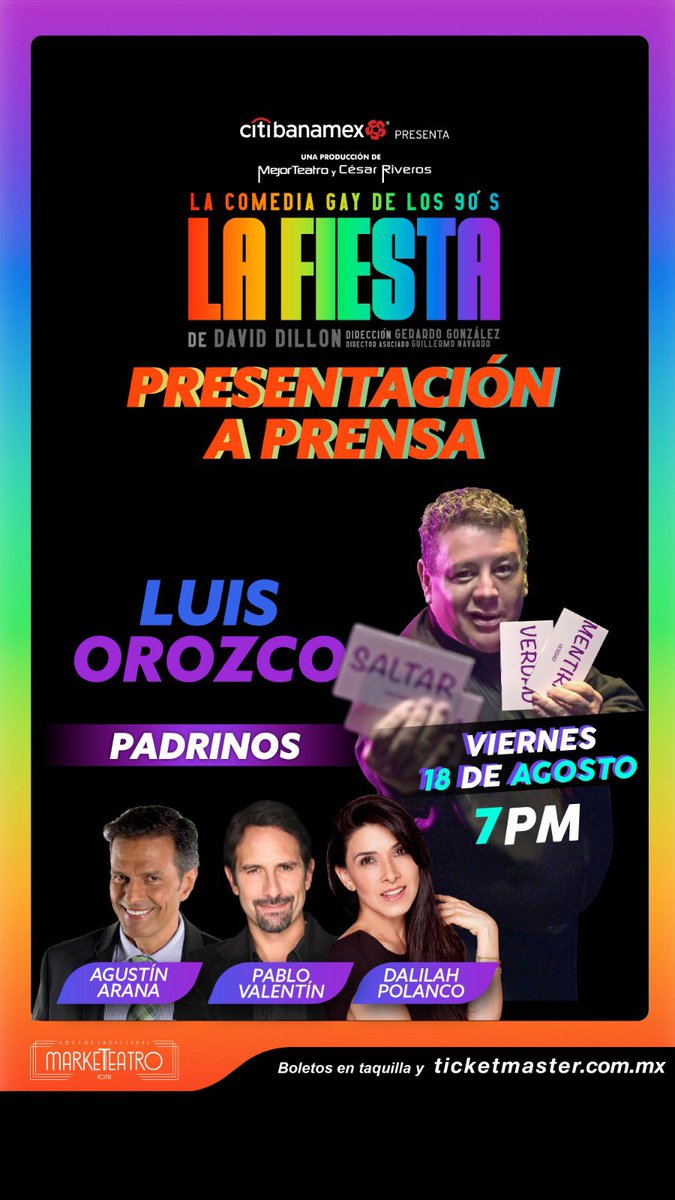 luisorozcoactor's tweet photo. Acompáñame este vierne!!!!
La vas a pasar muy bien!!! https://t.co/kbXjj8V4cq