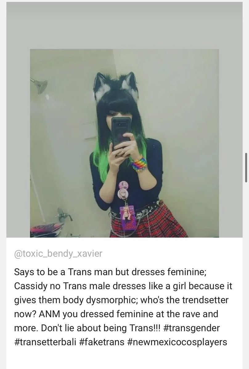 miko_awareness's tweet photo. They have a point. I mean obvi she could have been going the femboy route, but she always said she was masc af so why dress feminine 👀 #toxicakumamiko #akumamiko #akumamikovt #akoomermiko #faketrans #transisnotaphase #transisnotatrend https://t.co/qvMi8wRWWo