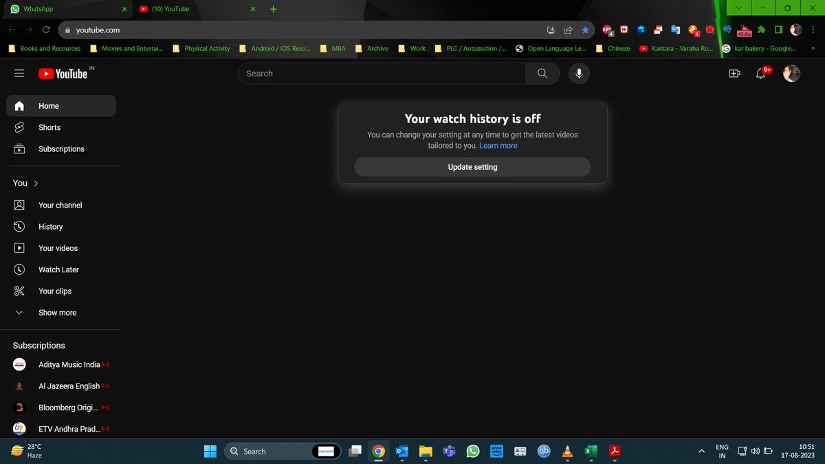 halosri's tweet image. The best update ever ! To not display anything in Home page if history is turned off. @YouTube  Thanks .