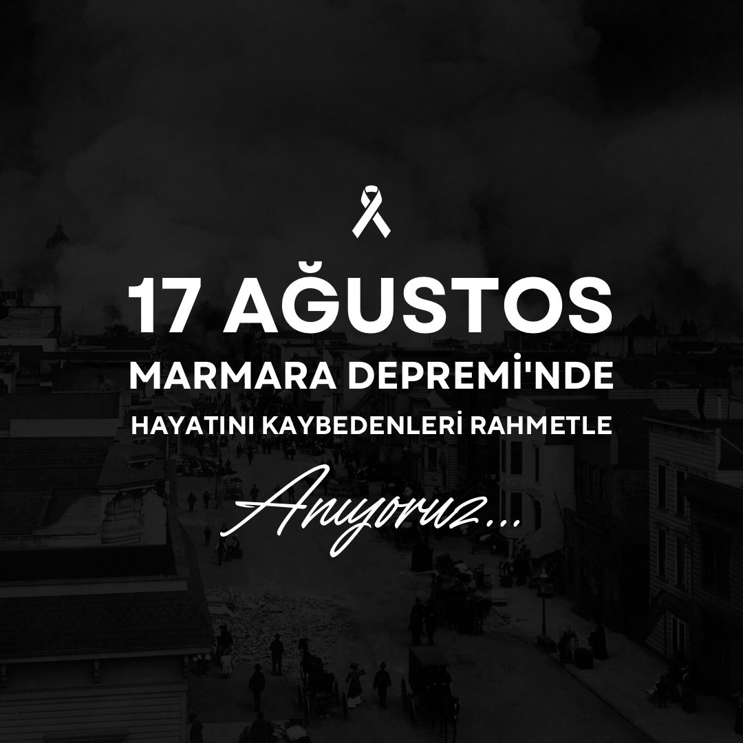 “Sesimi duyan var mı”

#17Ağustos1999'da yaşanan büyük Marmara Depremi'nde hayatını kaybeden vatandaşlarımızı rahmetle yâd ediyorum.

Rabbim, ülkemize ve milletimize böylesi acıları bir daha yaşatmasın.

#45saniye