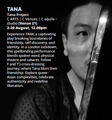 CSSDLondon's tweet image. TANA. Co-written and directed by Isabella Londoño, co-written and performed by Felicia Jiang, with creative associate, Mariia Tiunova @tanatheatrecom #CSSDEdinburgh #CSSDAlumni