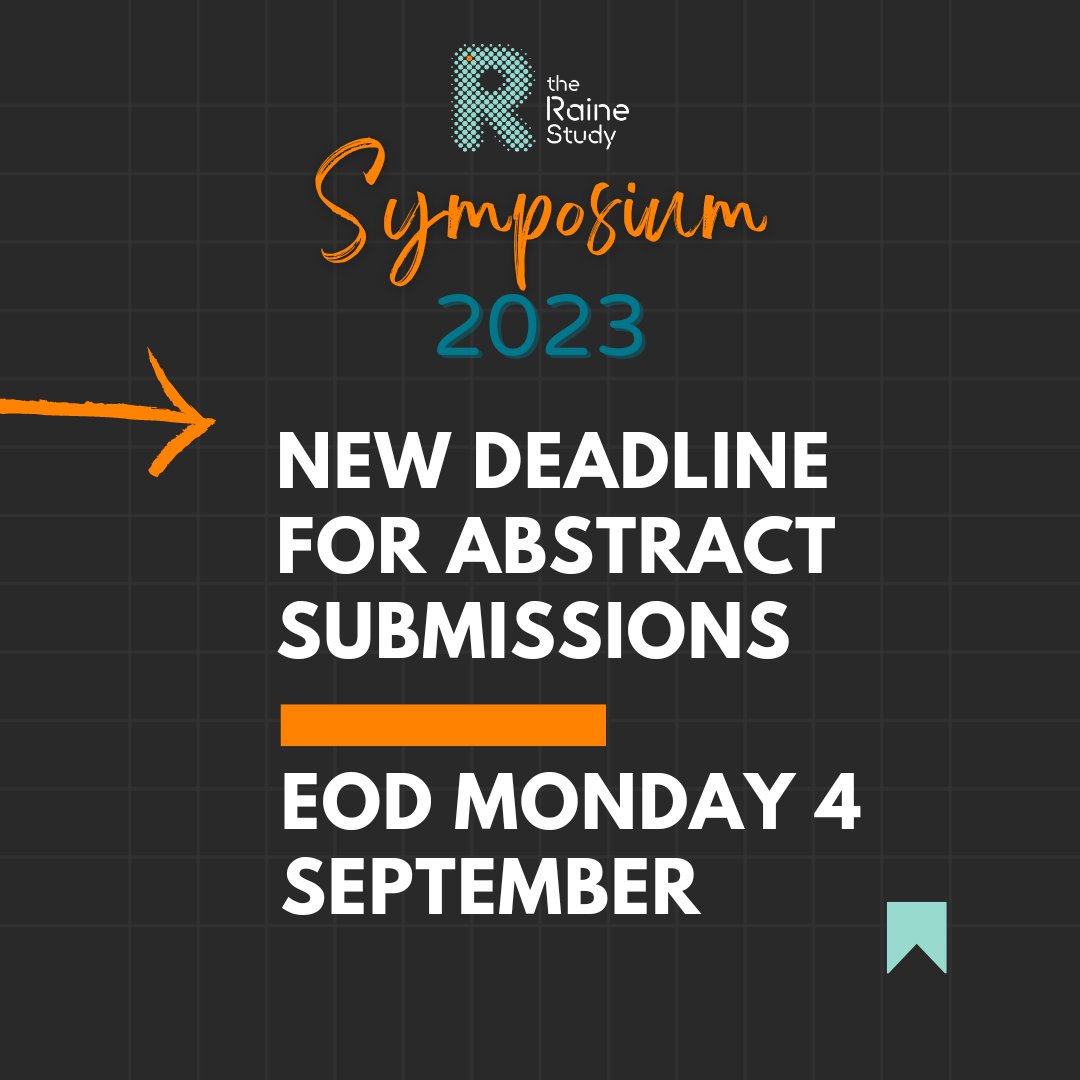 In light of a busy few weeks for grant applications we've extended the deadline for abstracts to present at the Sympoisium - now 4:59pm AWST Mon 4/9 bit.ly/3rUdgwH