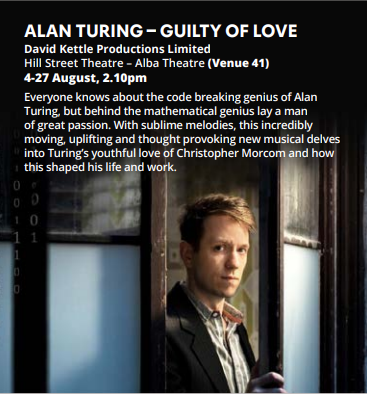 CSSDLondon's tweet image. Alan Turing - Guilty of Love @guilty0flove, Including performance from Rhys Anderson @RhysAnd95 #CSSDEdinburgh #CSSDAlumni