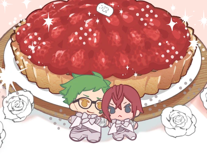マシュマロありがとうございます!!めでたい席に苺のタルトがあってhappy〜 