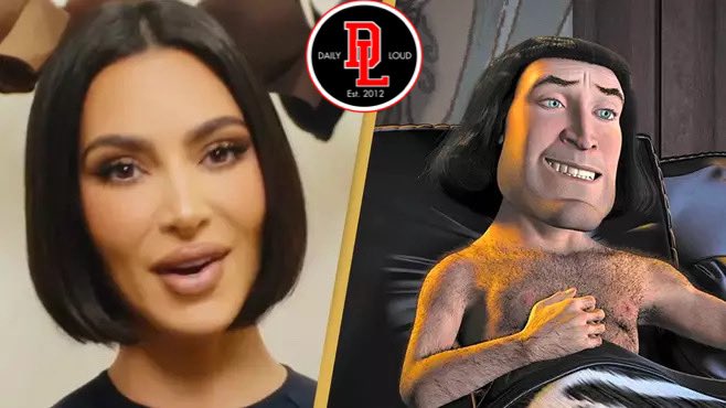 DailyLoud's tweet photo. Kim Kardashian is now being compared to Lord Farquaad from the hit movie “Shrek” after debuting a new hairstyle. https://t.co/zYEsgpK8bI