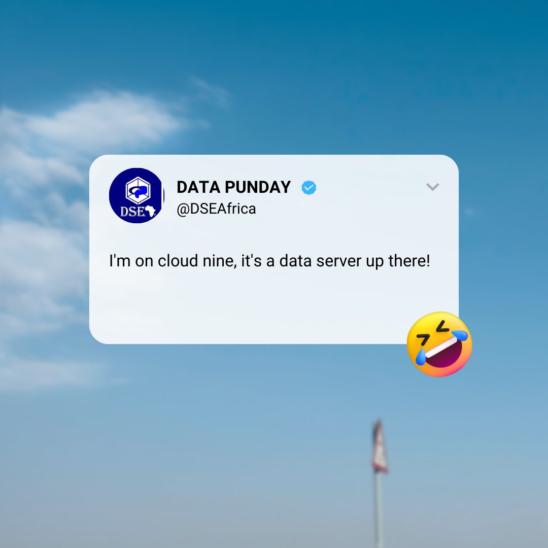 DSEAfrica's tweet image. Happy Thursday Data Nerds! 
#PUNday 
#DataSciencePuns
#DataScienceEastAfrica
