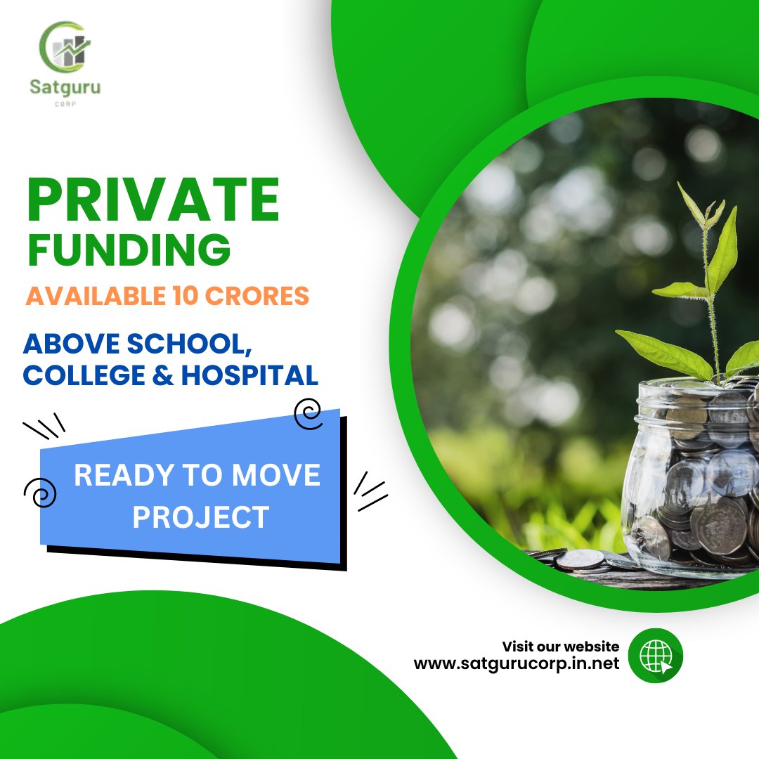 PRIVATE FUNDING AVAILABLE 10 CRORES
ABOVE SCHOOL, COLLEGE, HOSPITAL,
READY TO MOVE PROJECT FUNDING AVAILABLE

CONTACT US
9104075783
.
#thursday #thursdayvibes #ThursdayThoughts #thursdaychallenge #thursdaymotivation #financialeducation #moneymanagement #credits #earnmoneyathome