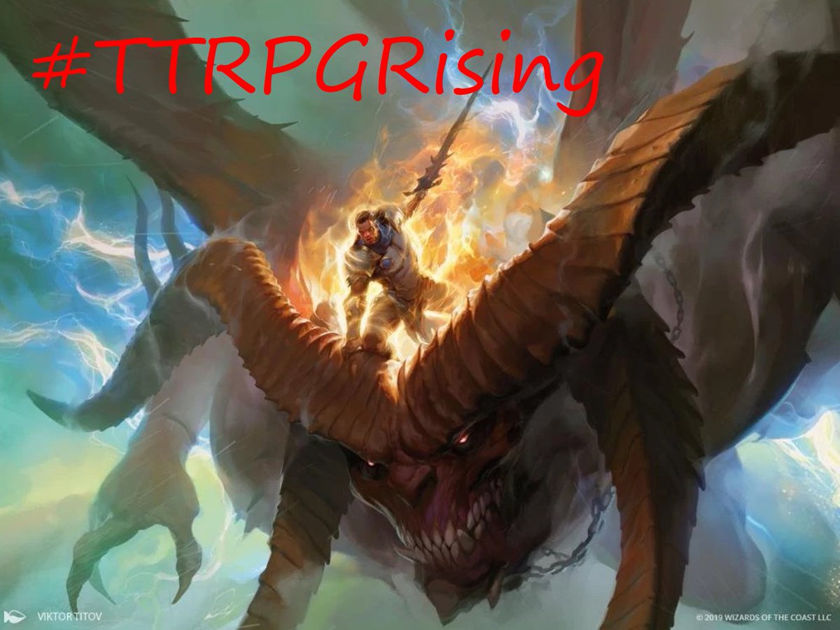It's the #ttrpgrising #TTRPGRising time again!   No matter what size you are in the followers:  Post your promo and tell me about your fantastic project #ttrpgcommunity #ttrpgfamily