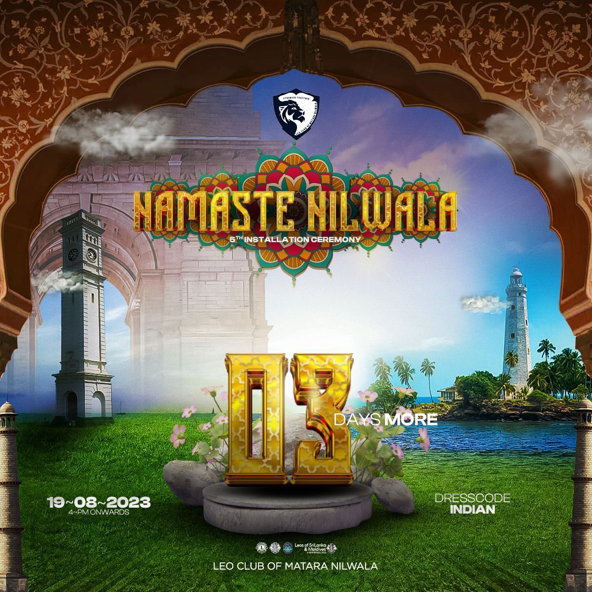 LNilwala's tweet photo. 🌞 Just 3 sunsets left until Namaste Nilwala

💥Only 3 days standing between us and the vibrant spectacle that is set to become a chapter in the captivating story of Leo Club of Matara Nilwala's history.

📅 Date - 19th August (Saturday)
⌛ Time - Starting at 4.00 p.m. https://t.co/AcrXjDTz70