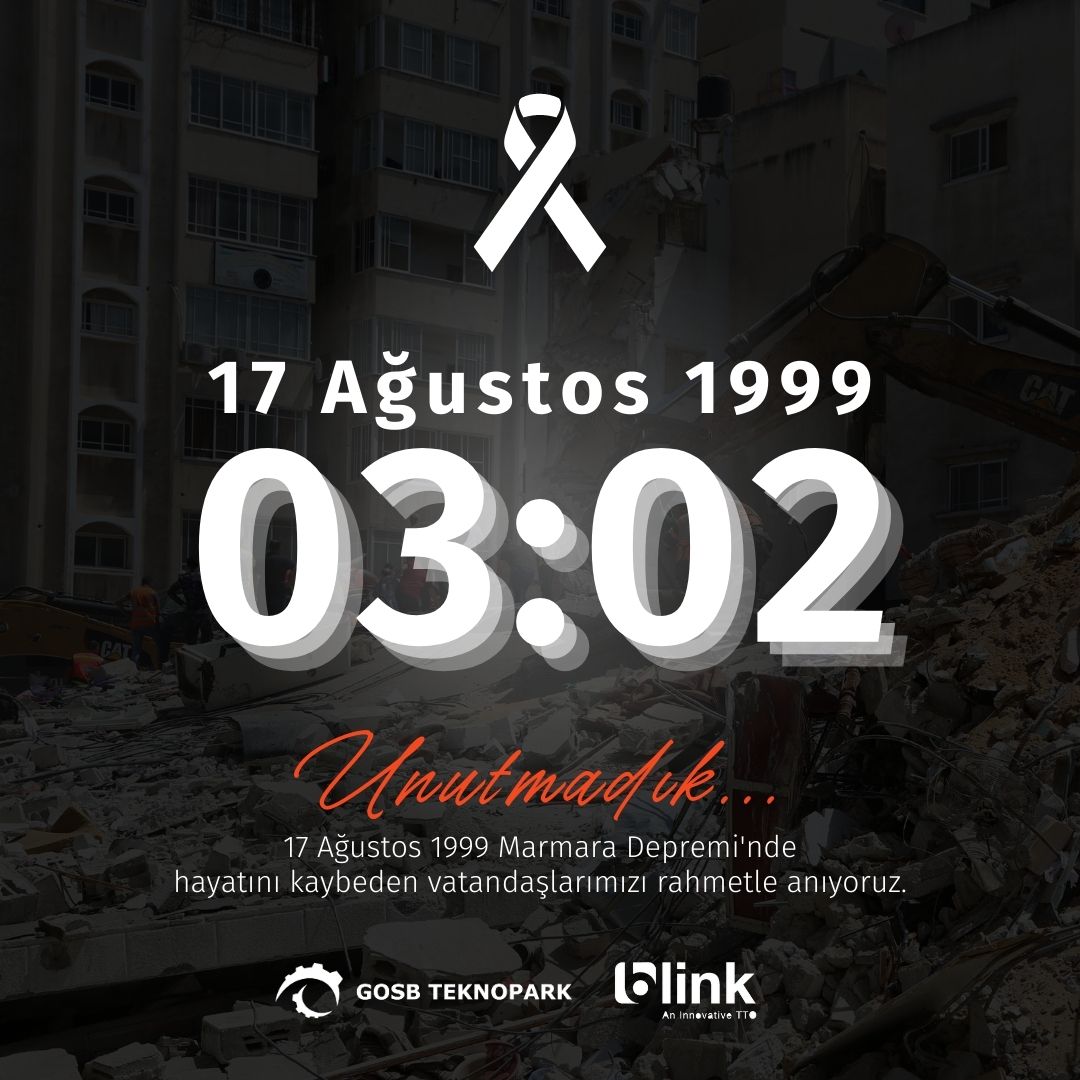 17 Ağustos 1999 Marmara Depremi'nde hayatını kaybeden vatandaşlarımızı rahmetle anıyoruz.

#gosbteknopark #türkiye #deprem #17ağustos1999