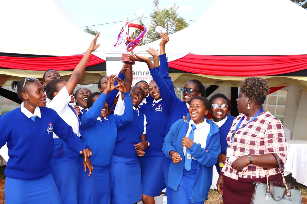 Huge cheers to Bunyore Girls High School! They've emerged top in English Choral Verse Speaking, crafting a special composition on 'Yes, we can end TB: Pimwa TB! Tibiwa! Ishi poa.' Kudos for shining brightly at the ongoing Kenya Music Festivals in Nyeri #TBFreeGeneration