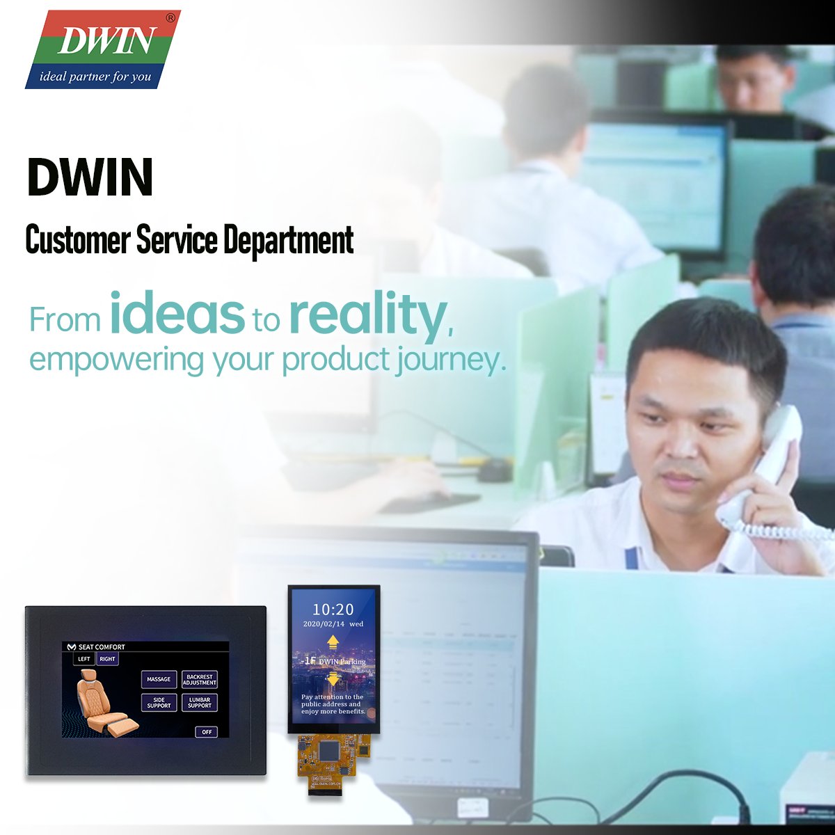 Dwin_display's tweet image. 🛠 Our dedicated Customer Service Department, comprised of over 280 skilled professionals, is here assist you in solving any product development challenges.
📧 Contact us at dwinhmi@dwin.com.cn or visit our website dwin-global.com to learn more. 
#DWIN  #LCDModules