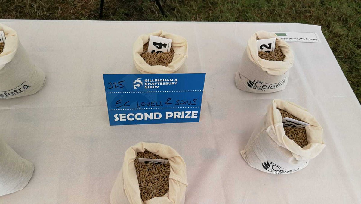 Cefetra's tweet photo. Grain classes at the Gillingham and Shaftesbury show - sponsored and organised by us. Judged by Mr Robin Webb.
Well done to all the winners 🏆
#farmingevent #grain #ukfarming https://t.co/QdBIKf8IEC