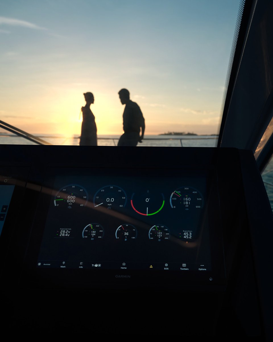 Our Glass Cockpit system offers unparalleled clarity, providing a comprehensive view of your boat's performance and navigation – letting you take control with precision and confidence.