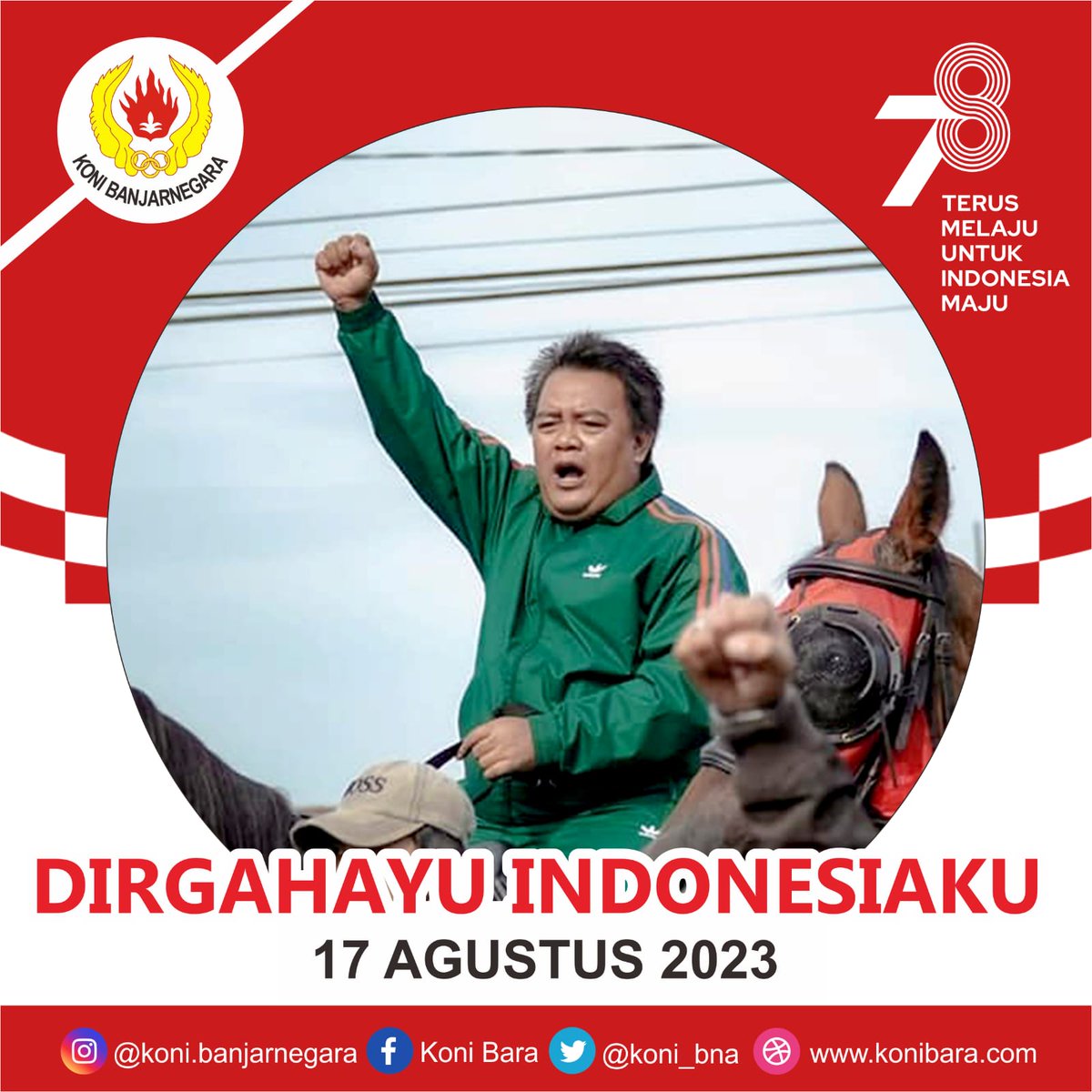 koni_bna's tweet photo. Dirgahayu Indonesia. 🇮🇩 #hutri78 https://t.co/Bjw6JbpyyP