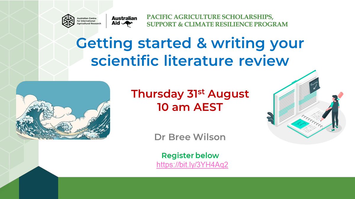 PASS-CR scholars mark your calendars as @BreeAgeliki shares some hints and tips to get you started or back into your literature review writing