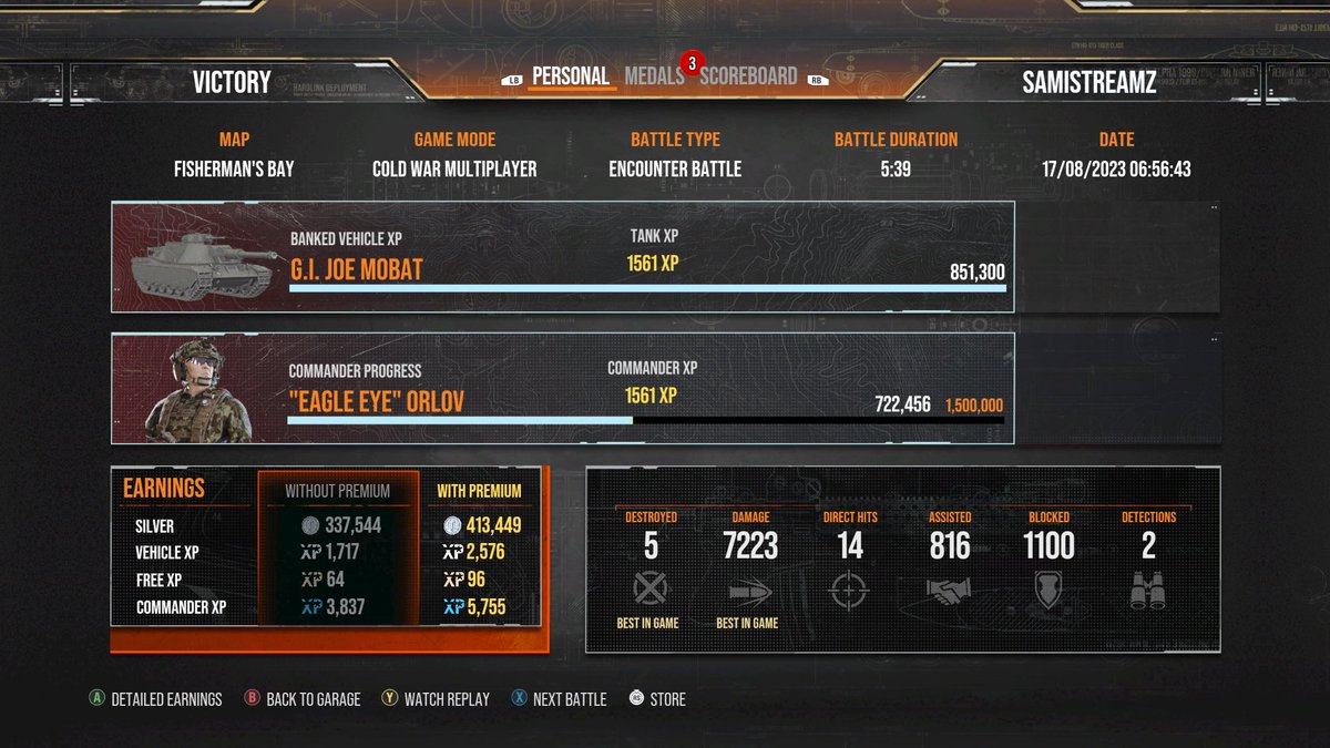 SamiStreamz's tweet photo. Last share for today I promise 😂 a hat trick of good games (and possibly good teams 😝) May keep playing around this time each morning in the future 😆 @WoTConsole #AceTanker #TopDawg #MVP #MOBAT https://t.co/CpFp0Ww1gU