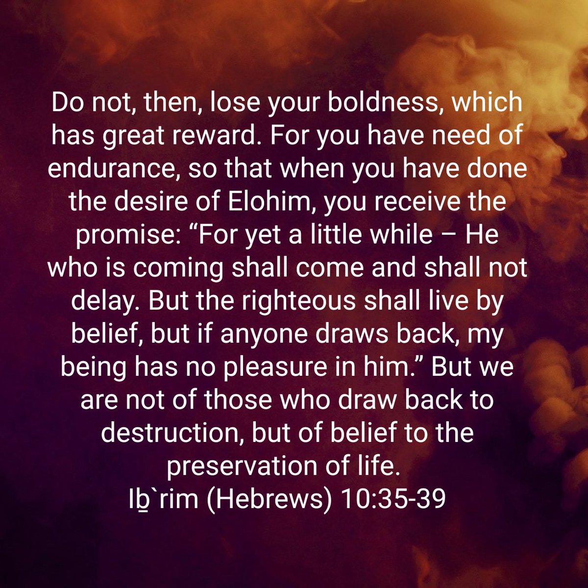 CallMeCurby's tweet photo. Iḇ`rim (Hebrews) 10:35-39 TS2009

https://t.co/ibi8OrGLMH https://t.co/NYTeRThZpT