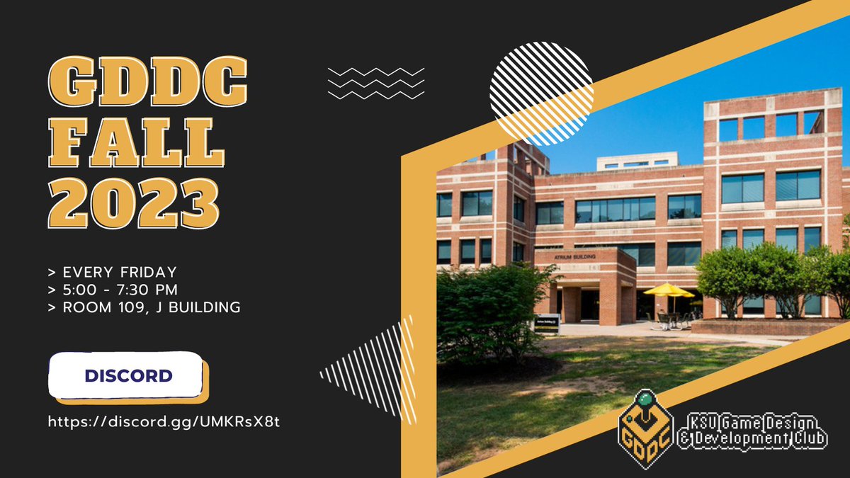 KSU_GDDC's tweet photo. Hey guys! How's the new semester treating you all so far?

We will be having our first meeting of the fall semester tomorrow evening. Hope to see you there!

(Disclaimer: The buses stop running early on Fridays, so make sure you have a way to get home!) https://t.co/PrZ5pUqiTr
