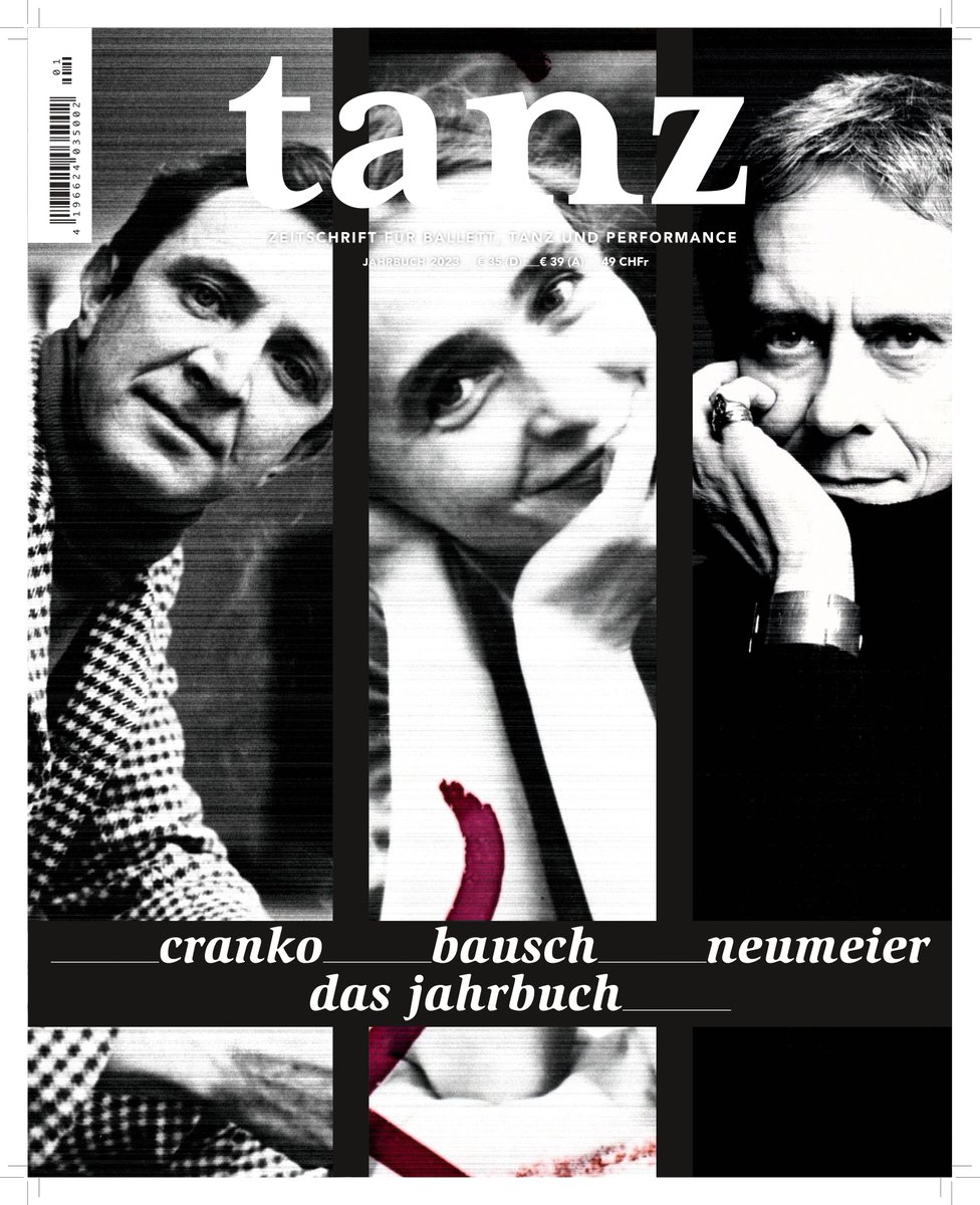 Jahrbuch 2023: Wir feiern «Cranko, Bausch, Neumeier» (vlnr) und als Jahresgewinner: «Ophelia's Got Talent» von Flo Holzinger (Inszenierung), Marcos Morau (Choreograf), Jason Reilly (Tänzer), NDT (Online). Gesamtpaket hier: der-theaterverlag.de/shop/tanz/
© Kilian, Weiss/ PBF/ Dannenmann
