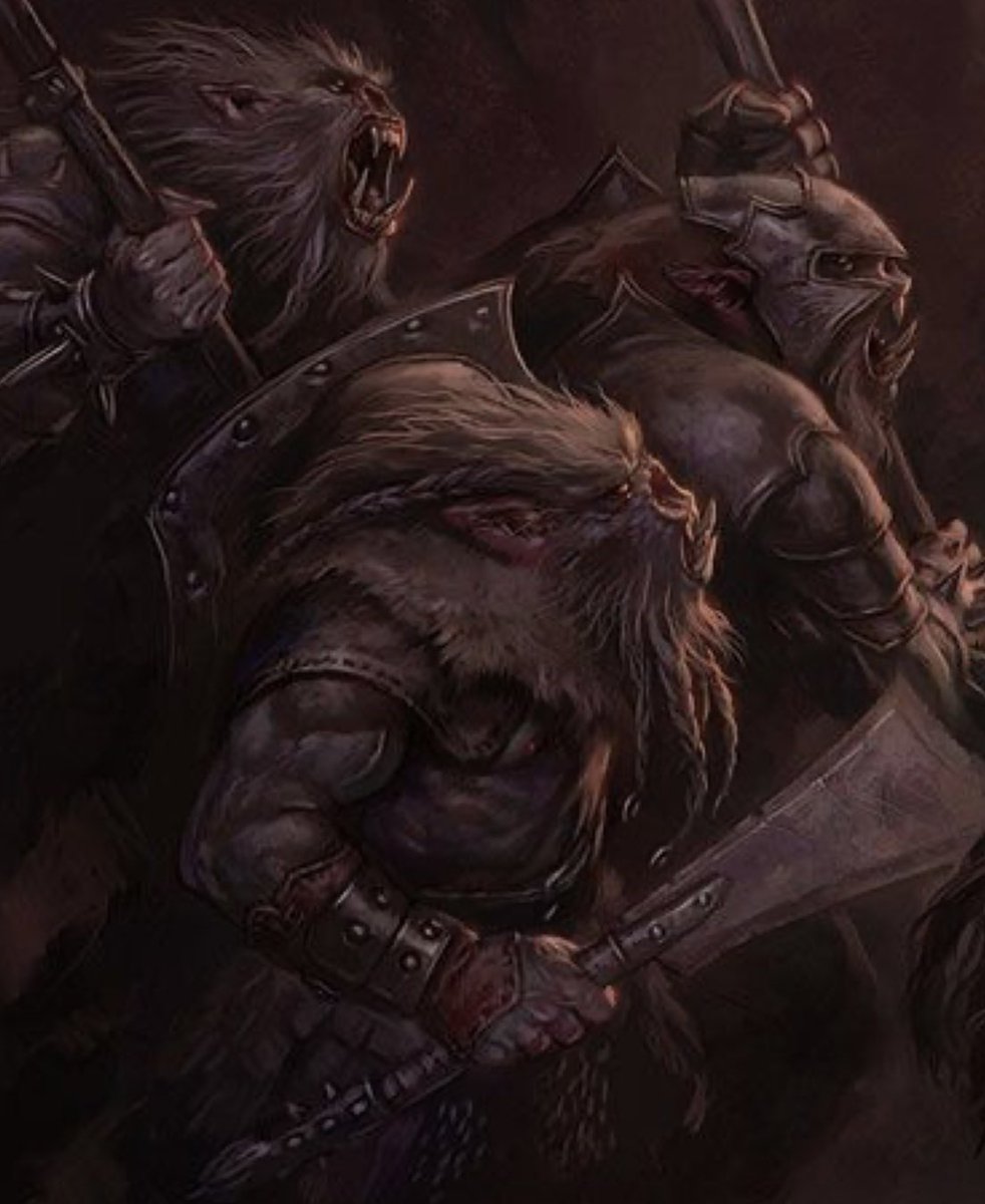 JagvarGames's tweet photo. What the devil type of critter are these guys?

(art by Todd Lockwood) https://t.co/xNhjGiXwn0