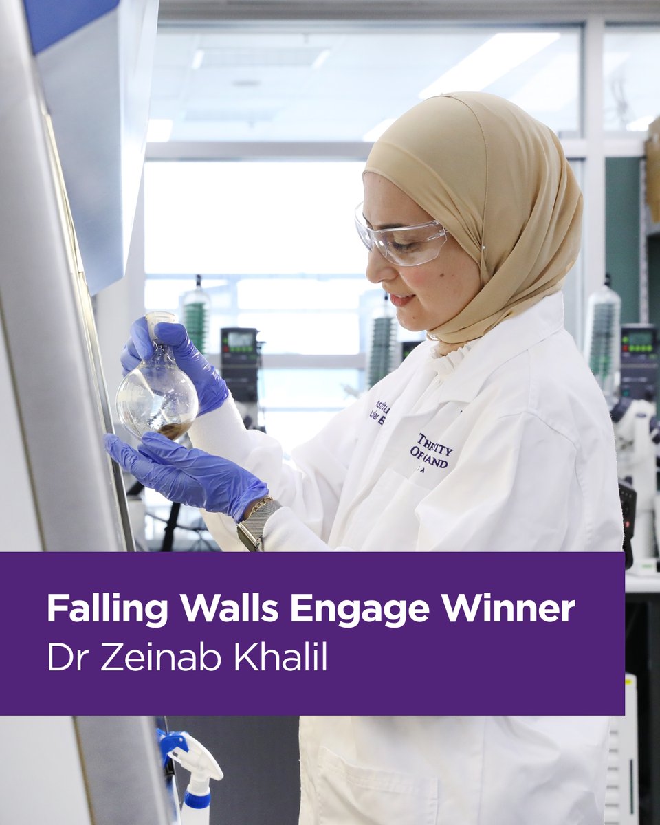 IMBatUQ's tweet photo. Congratulations to Dr Zeinab Khalil who has been named a @Falling_Walls Engage Winner.
She is being recognised for her work with #CitizenScience project #SoilsForScience. She will present her work at the Falling Walls Science Summit in Berlin this November.
#FallingWallsEngage https://t.co/CI0YtlcN0P