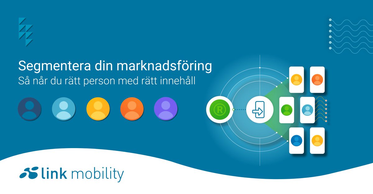 Kundsegmentering är ett av de bästa sätten att nå rätt kund, vid rätt tidpunkt och med rätt information.
I den här artikeln kan du läsa mer om vad segmentering är, varför det är viktigt samt ta del av tips på hur du kan segmentera din kunddatabas. ⬇️

linkmobility.com/sv/blog/forbat…