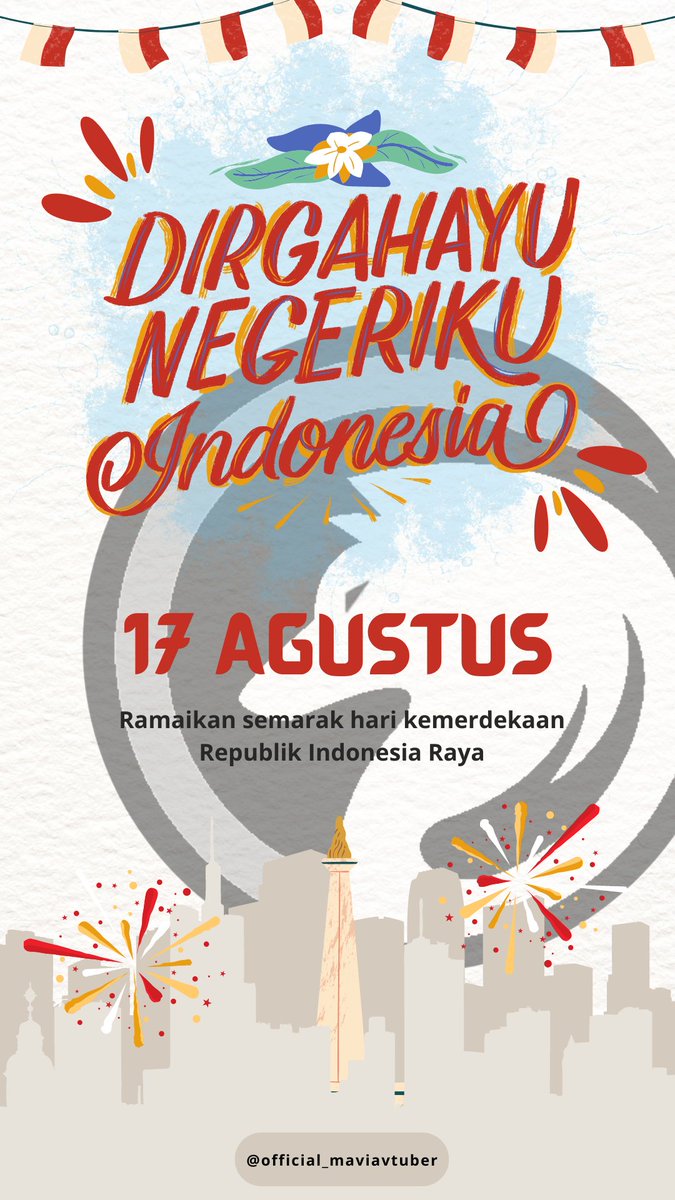mavia_vtuber's tweet photo. Dirgahayu Republik Indonesia ke 78 tahun!

Sudah hampir 1 abad negeri kita tercinta berdiri, karena itu kita sebagai generasi muda harus terus mempertahankan kemerdekaan indonesia dengan kreativitas dan nasionalisme!

MAJU TERUS NEGERIKU TERCINTA! https://t.co/YmRFdDERT6