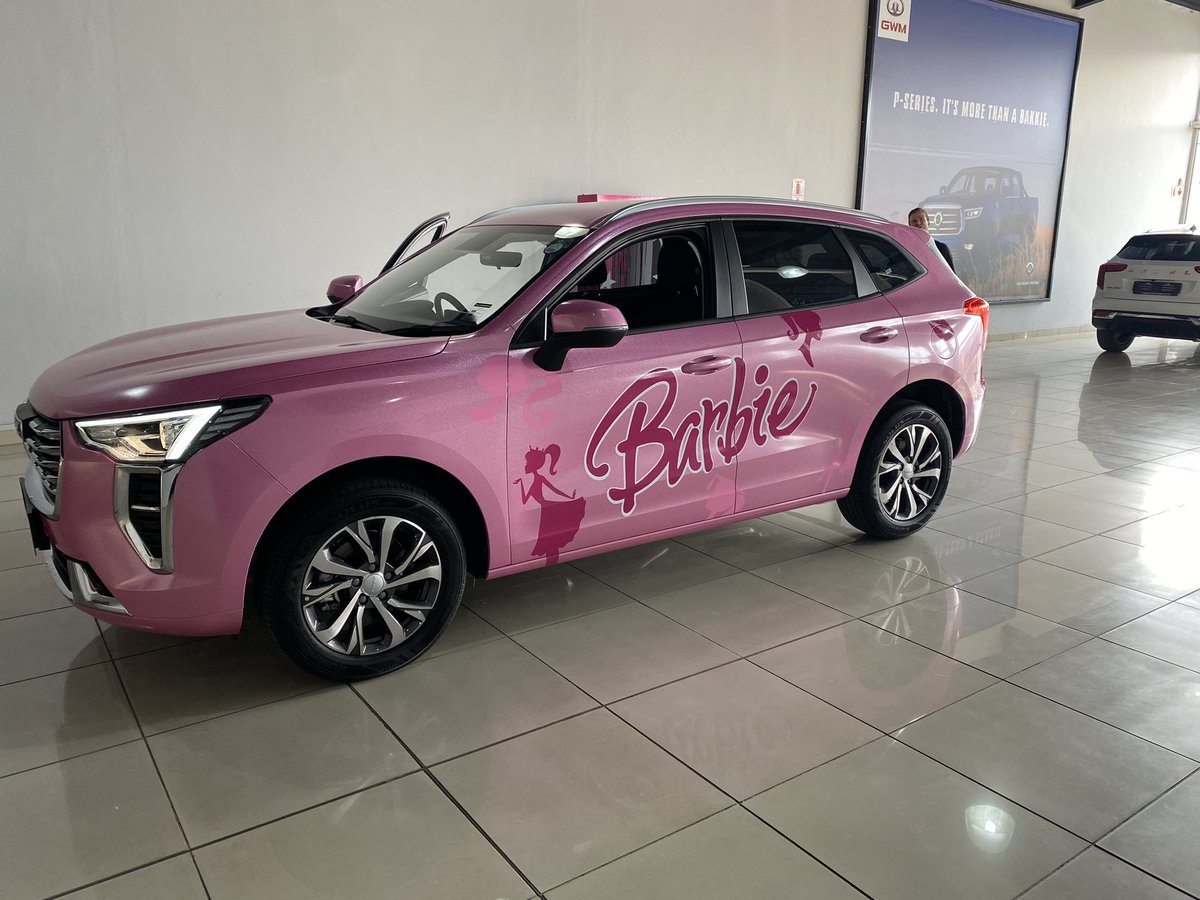 MagdilCloete's tweet photo. Come on Barbie let’s go driving @HavalSouth #havalklerksdorp #jolion https://t.co/QIpgPLmZQ7