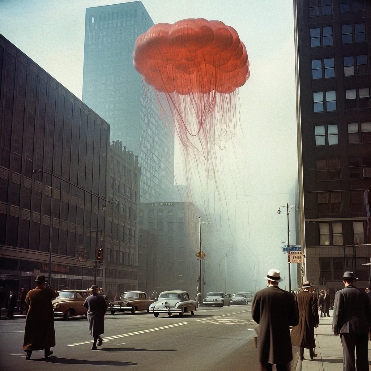mixdevil66's tweet photo. #AnotherAmerica — #AI-Generated Photos from the 1940s and 50s. #PhilToledano has often pushed the boundaries of #photography to imagine the future; now he’s tapping into AI to create alternative histories, challenging our belief in any images at all.  https://t.co/aCNOaYxieb https://t.co/QagwJynfXC